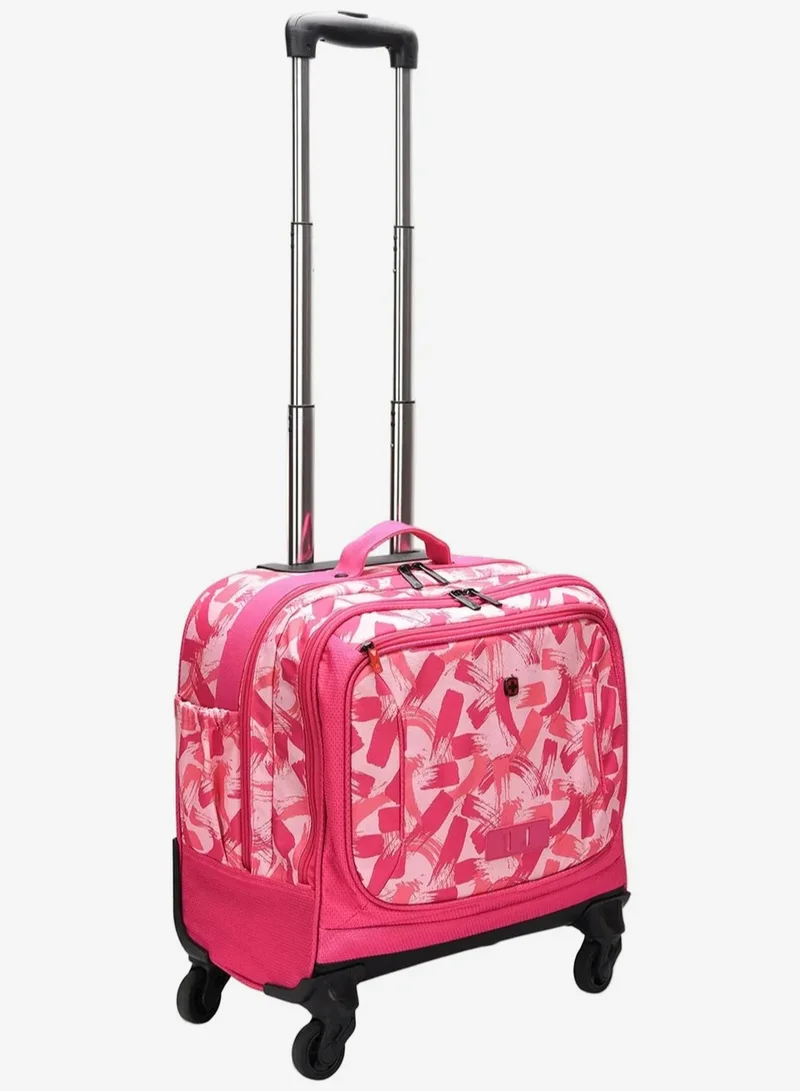 فيجنر ترولي بعجلات كوادرو 15.6 وردي - مدرسي 2024